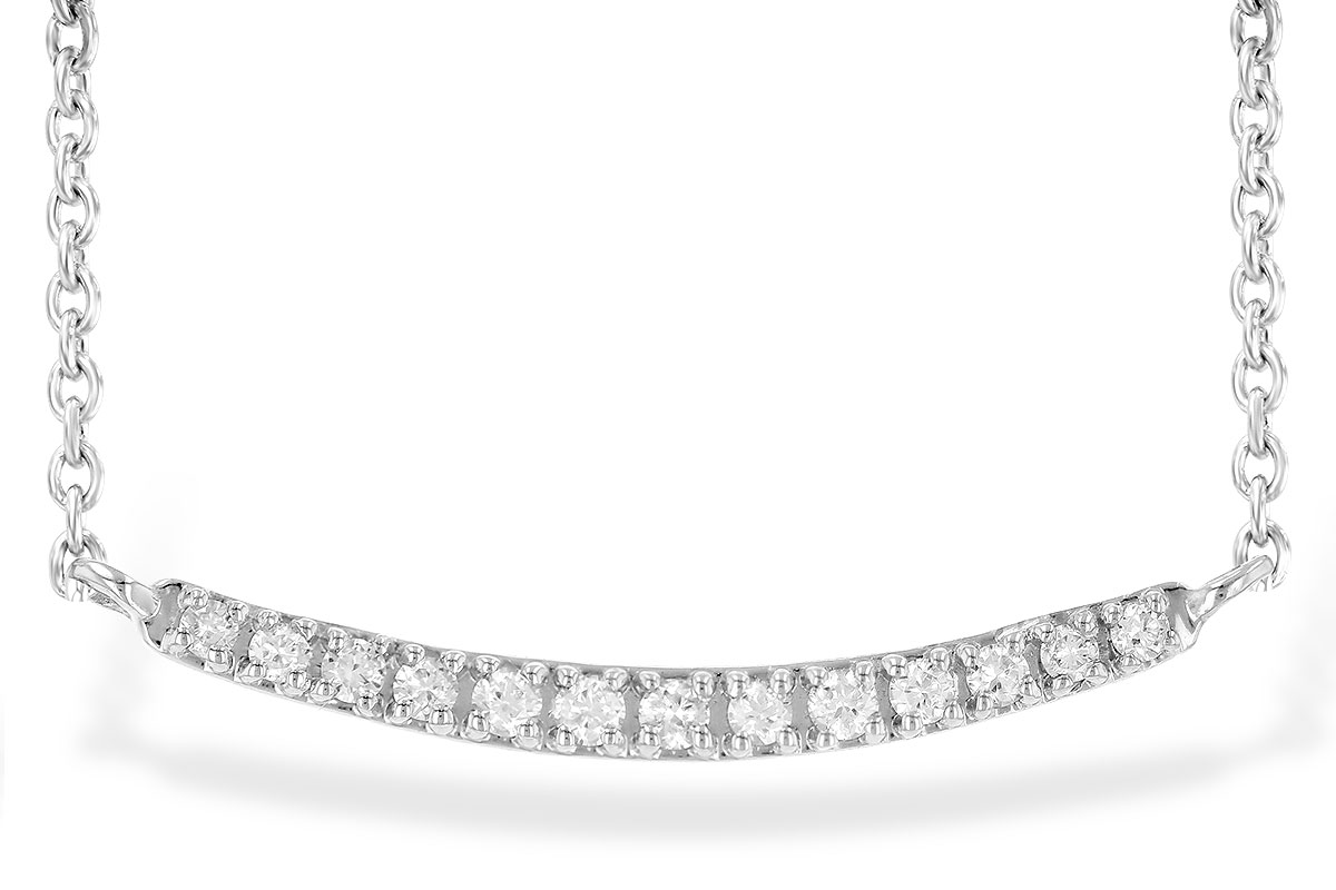 D236-15044: NECKLACE .10 TW (13 STONES)
