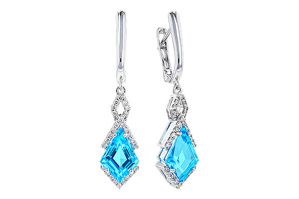 D319-75044: EARR 2.72 TW BLUE TOPAZ 2.90 TGW