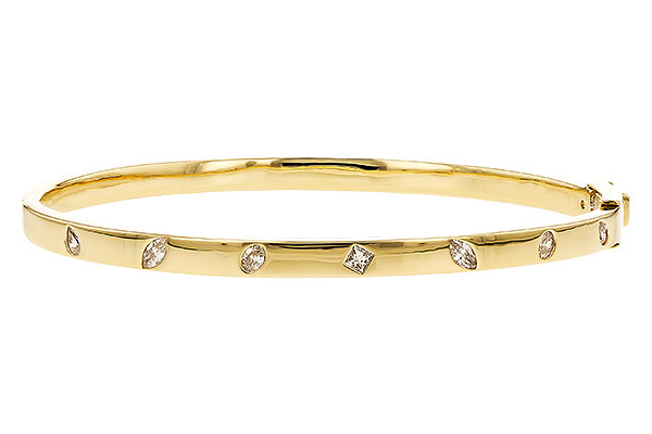 D319-79589: BANGLE .35 TW FANCY CUT DIAMONDS
