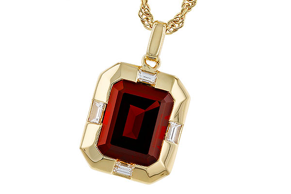 D320-67789: NECKLACE 3.65 GARNET 3.82 TGW (10x8MM GAR)
