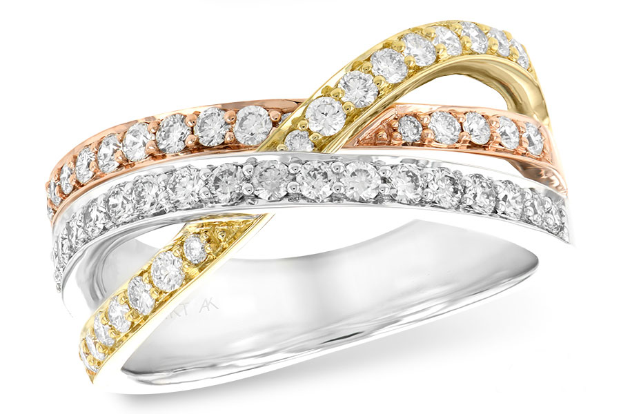 E138-84107: LDS WED RG .74 TW (PRONG SET)