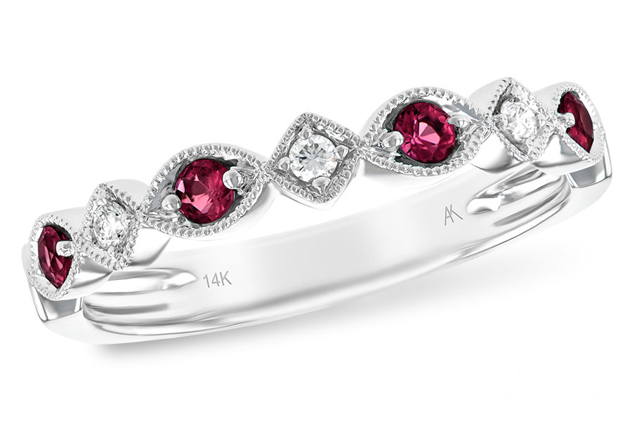 E138-84135: LDS WED RG .20 RUBY .26 TGW