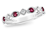 E138-84135: LDS WED RG .20 RUBY .26 TGW