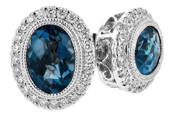 E235-19562: EARR 1.76 LONDON BLUE TOPAZ 2.01 TGW