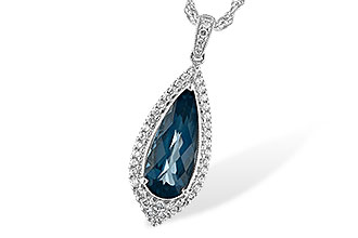E235-21380: NECK 2.40 LONDON BLUE TOPAZ 2.65 TGW
