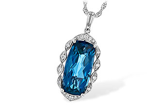 E236-10462: NECK 6.70 LONDON BLUE TOPAZ 6.81 TGW
