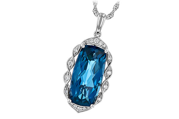 E236-10462: NECK 6.70 LONDON BLUE TOPAZ 6.81 TGW