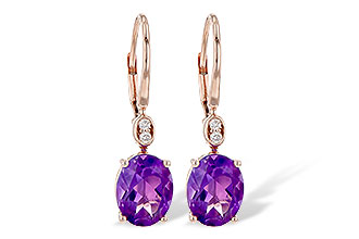 E236-17735: EARR 2.85 TW AMETHYST 2.90 TGW (9x7MM AMY)