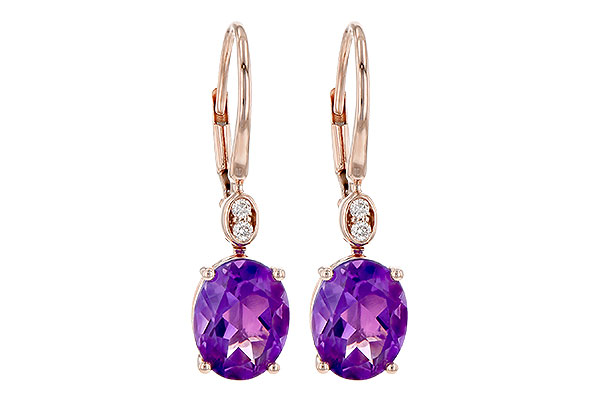 E236-17735: EARR 2.85 TW AMETHYST 2.90 TGW (9x7MM AMY)