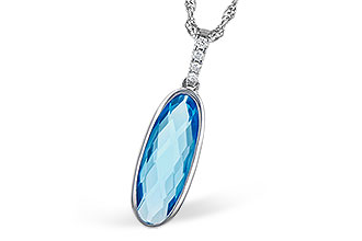 E318-85062: NECK 1.90 BLUE TOPAZ 1.93 TGW