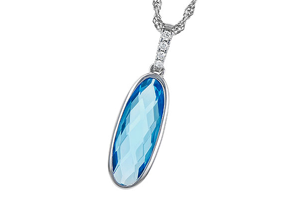E318-85062: NECK 1.90 BLUE TOPAZ 1.93 TGW