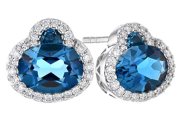 E318-88671: EARR 2.60 TW LONDON BLUE TOPAZ 2.81 TGW