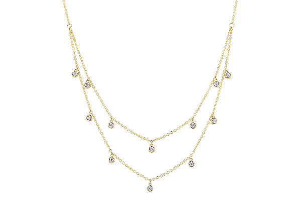 E319-74171: NECKLACE .22 TW (18 INCHES)