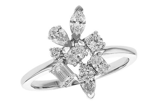 E319-80544: LDS DIA RG .75 TW FANCY CUT DIAMONDS