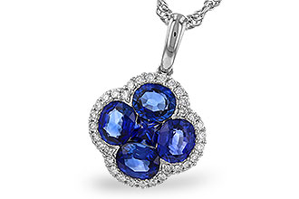 E320-65089: NECKLACE 1.72 SAPPHIRE 1.87 TGW