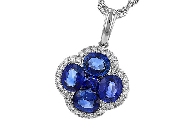 E320-65089: NECKLACE 1.72 SAPPHIRE 1.87 TGW