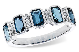 E320-66853: LDS RG 1.46 TW LONDON BLUE TOPAZ 1.58 TGW