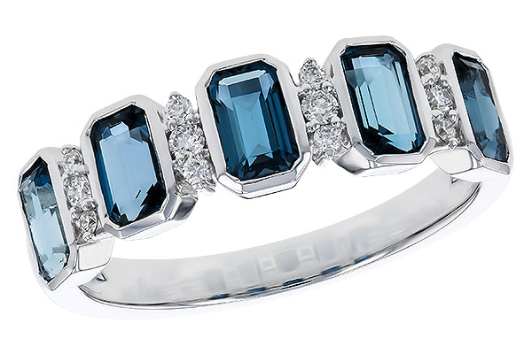 E320-66853: LDS RG 1.46 TW LONDON BLUE TOPAZ 1.58 TGW