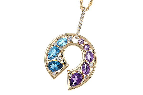 E320-67780: NECKLACE 1.77 SEMI-PREC (AMY & BT) 1.90 TGW