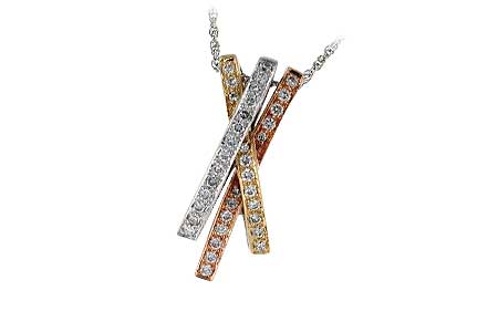 F051-63271: NECKLACE .49 TW