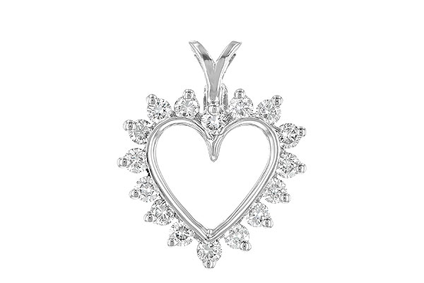 F052-48725: HEART PENDANT .45 TW