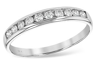 F138-87798: LDS WED RG .25 TW (10 STONES)