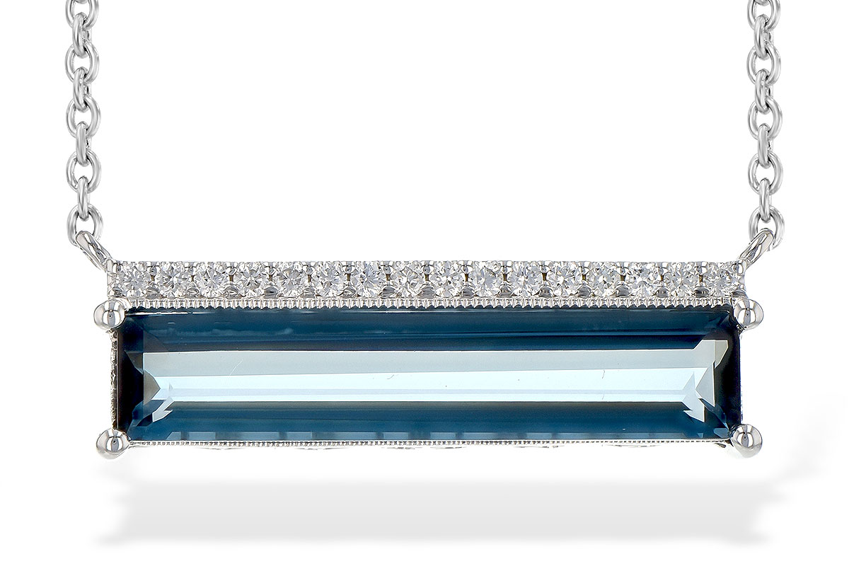 F236-15053: NECK 2.70 LONDON BLUE TOPAZ 2.80 TGW