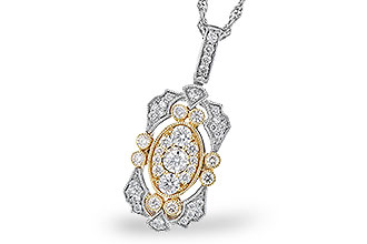 F318-87771: NECKLACE .50 TW