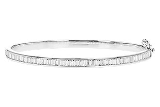 F319-74171: BANGLE 1.02 TW BAGUETTE DIAMONDS