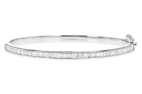 F319-74171: BANGLE 1.02 TW BAGUETTE DIAMONDS