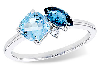 F319-75044: LDS RG 1.49 TW BLUE TOPAZ 1.52 TGW
