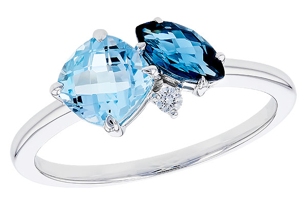 F319-75044: LDS RG 1.49 TW BLUE TOPAZ 1.52 TGW