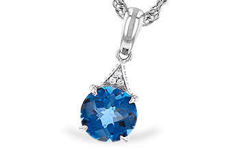F319-77762: NECK 1.60 LONDON BLUE TOPAZ 1.61 TGW (7MM RD)