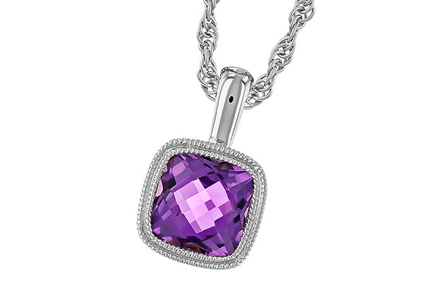 F319-79553: NECKLACE .82 AMETHYST
