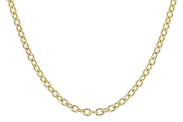 F319-79580: CABLE CHAIN (18IN, 1.3MM, 14KT, LOBSTER CLASP)