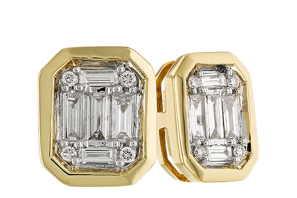 F319-79607: EARRINGS .24 BAG .28 TW