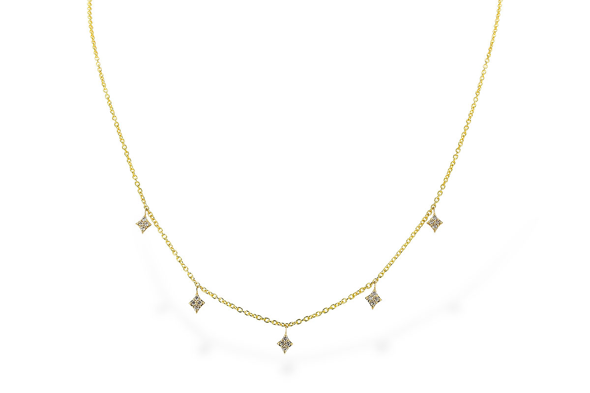 F319-80507: NECKLACE .19 TW (18")