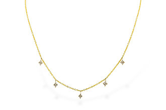 F319-80507: NECKLACE .19 TW (18")