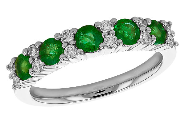 F319-80525: LDS WED RG .70 EMERALD .94 TGW