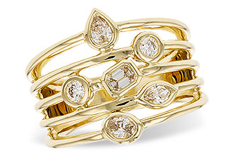 F319-80544: LDS DIA RG .50 TW FANCY CUT DIAMONDS