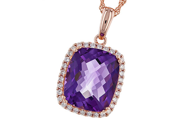 F320-66871: NECKLACE 4.57 AMETHYST 4.81 TGW (12x10MM CU)