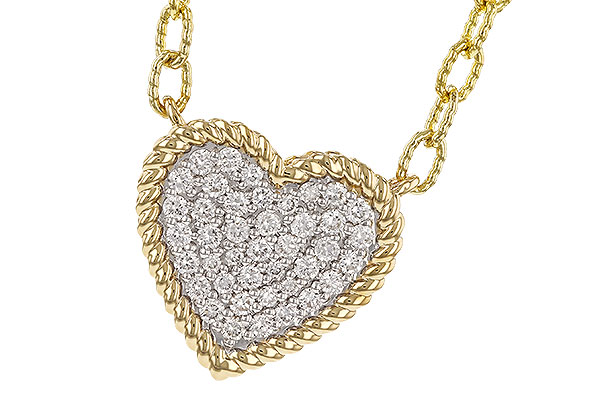 F320-69562: NECKLACE .32 TW (18")