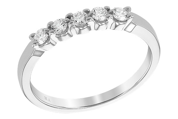 G231-58653: LDS DIA WED RG .25 TW (5 STONES)