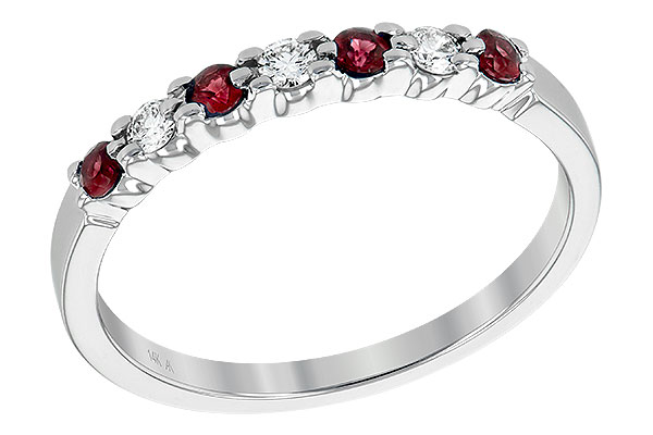 G231-62316: LDS WED RG .18 RUBY .28 TGW