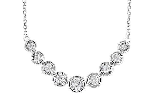 G318-85062: NECKLACE .75 TW