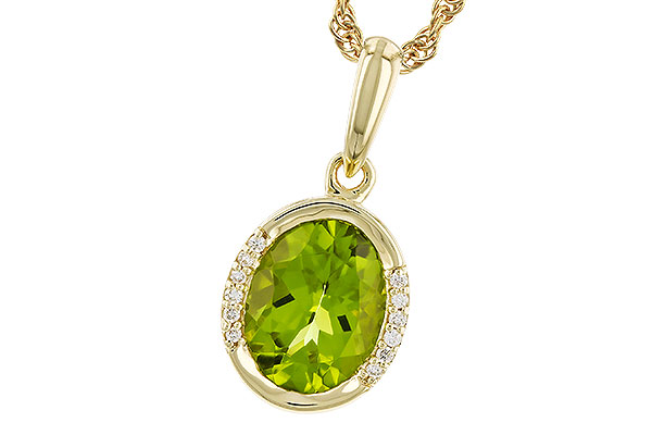 G319-76889: NECKLACE 1.72 TW PERIDOT 1.75 TGW (9x7 PER)