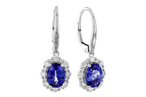 G319-77734: EARR 1.28 TW TANZANITE 1.72 TGW (7x5 OVAL)
