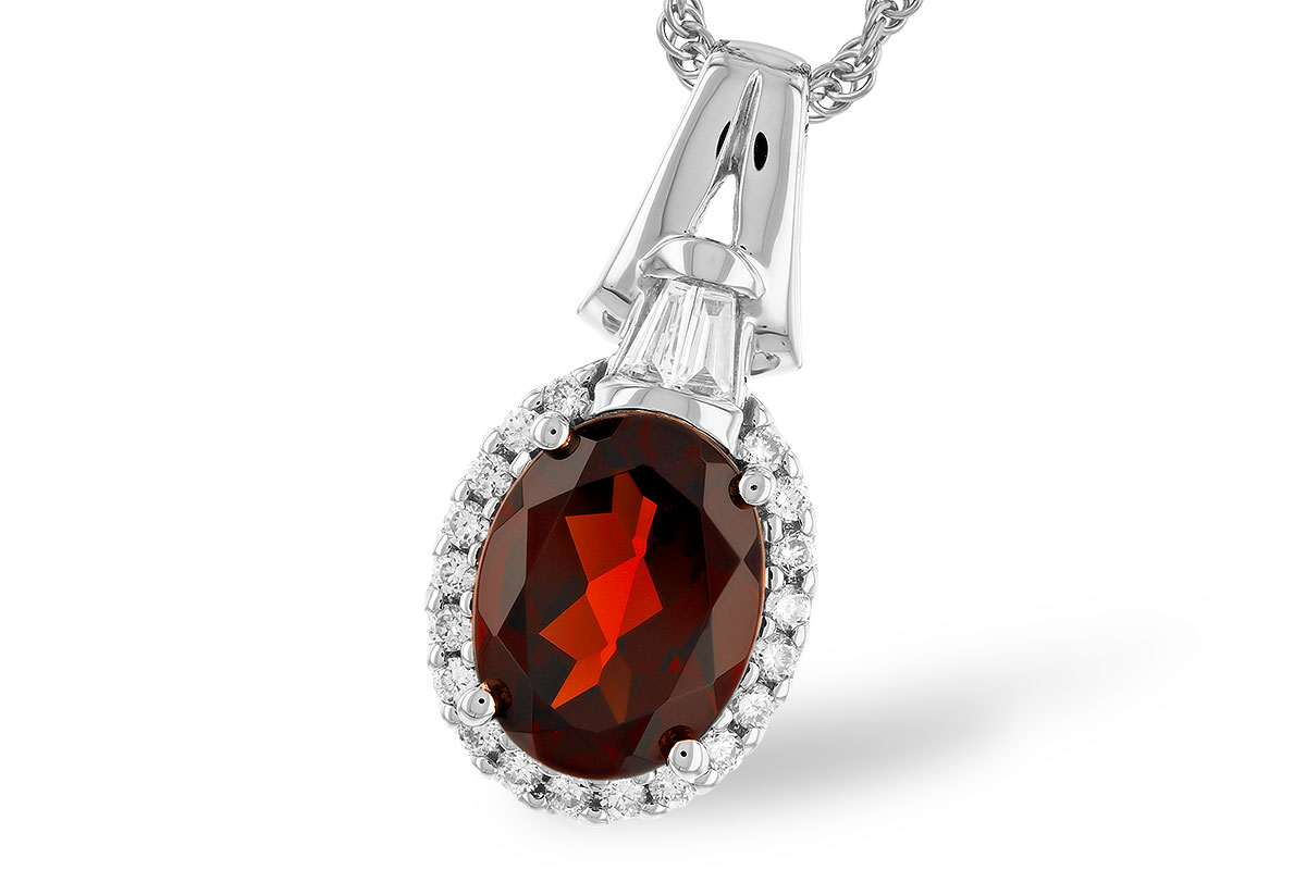 G319-79589: NECK 1.82 GARNET 2.02 TGW (9x7MM GAR)