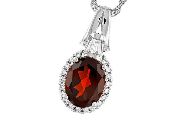 G319-79589: NECK 1.82 GARNET 2.02 TGW (9x7MM GAR)