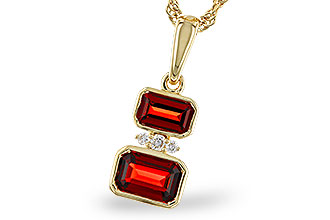 G320-65971: NECK .98 TW GARNET 1.01 TGW